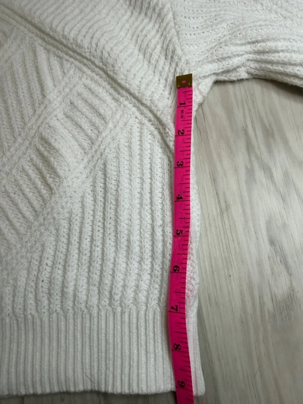Express Classic White Textured Knit Sweater - Women's Crewneck size XS